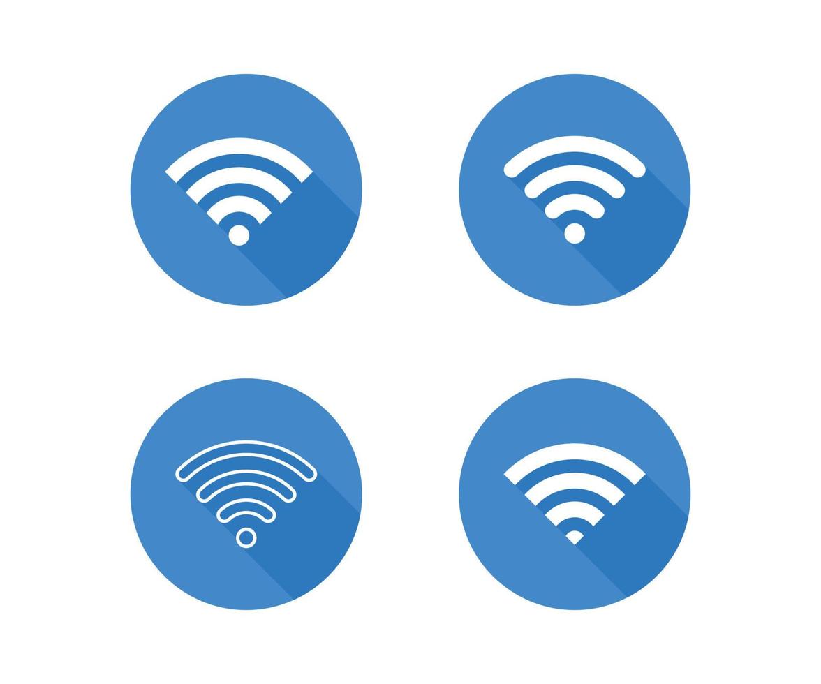 Wifi icoon draadloze internet verbinding signaal. Wifi icoon vector sjabloon