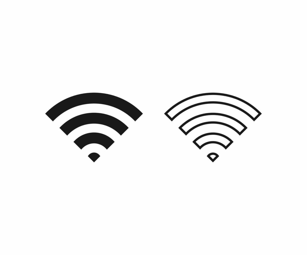 Wifi icoon. Wifi vlak vector teken symbool