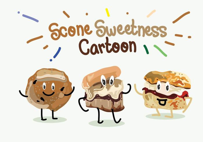 scone zoet cartoon vector