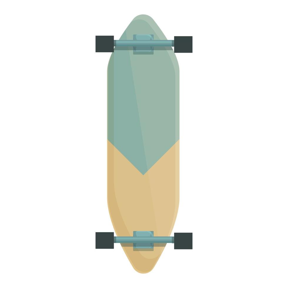 kleurrijk longboard icoon tekenfilm vector. retro bord vector