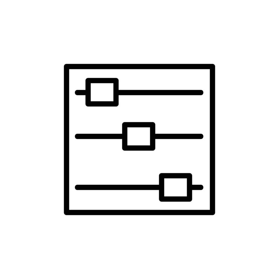 besturingselementen vector pictogram