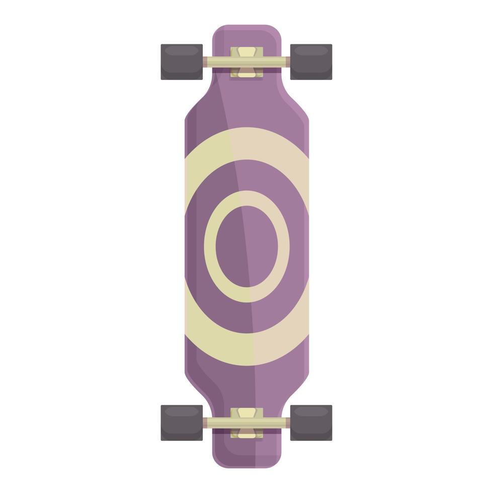 stijl longboard icoon tekenfilm vector. retro bord vector