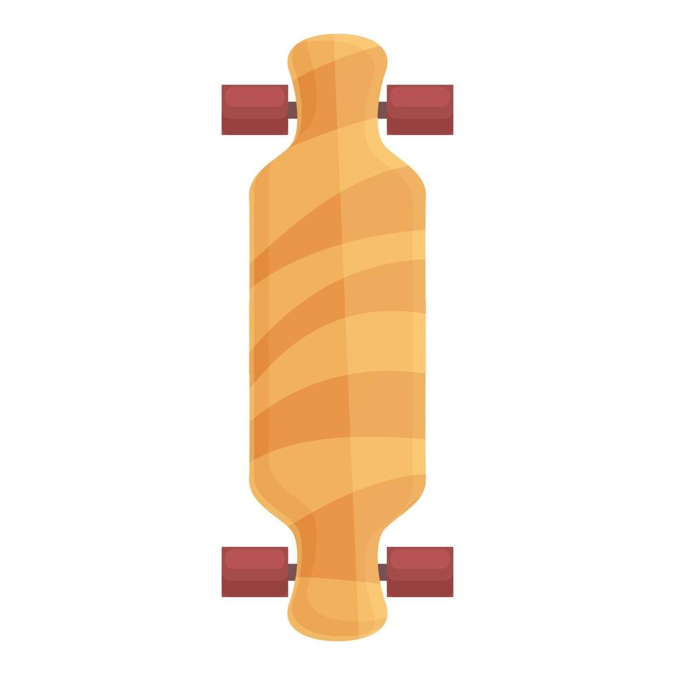 oranje longboard icoon tekenfilm vector. bord vorm vector