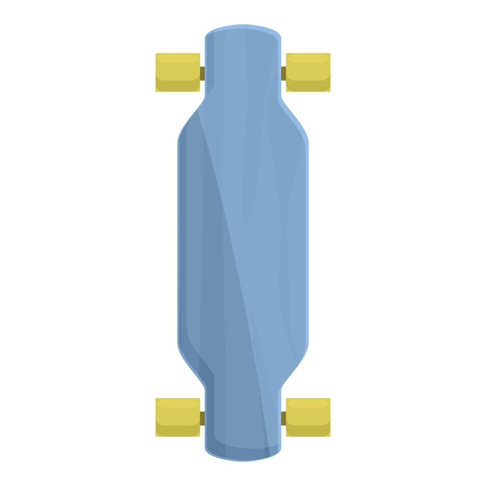 jongen longboard icoon tekenfilm vector. retro bord vector