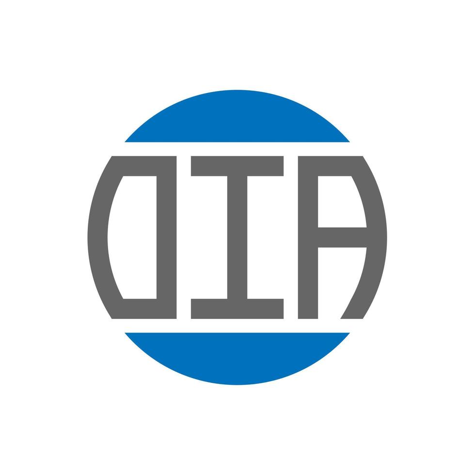oia brief logo ontwerp Aan wit achtergrond. oia creatief initialen cirkel logo concept. oia brief ontwerp. vector