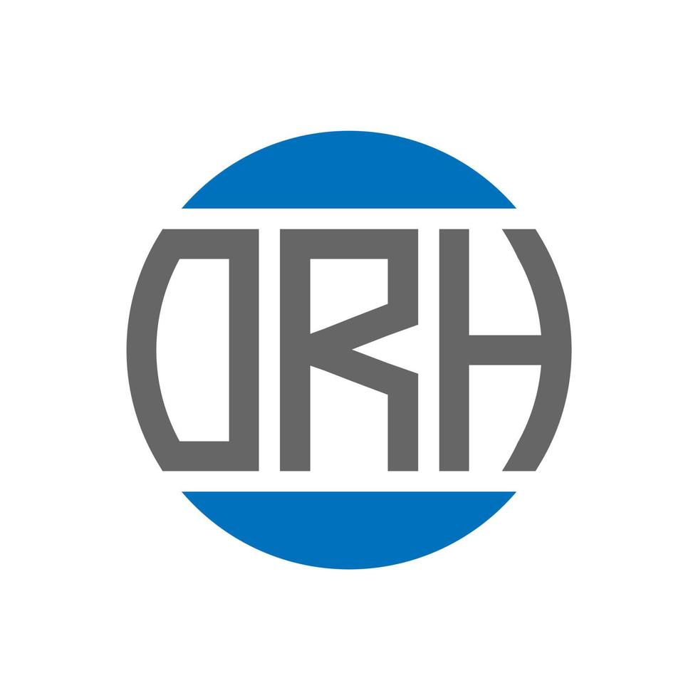 orh brief logo ontwerp Aan wit achtergrond. orh creatief initialen cirkel logo concept. orh brief ontwerp. vector