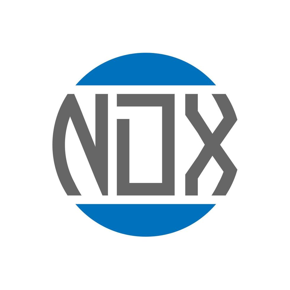 ndx brief logo ontwerp Aan wit achtergrond. ndx creatief initialen cirkel logo concept. ndx brief ontwerp. vector