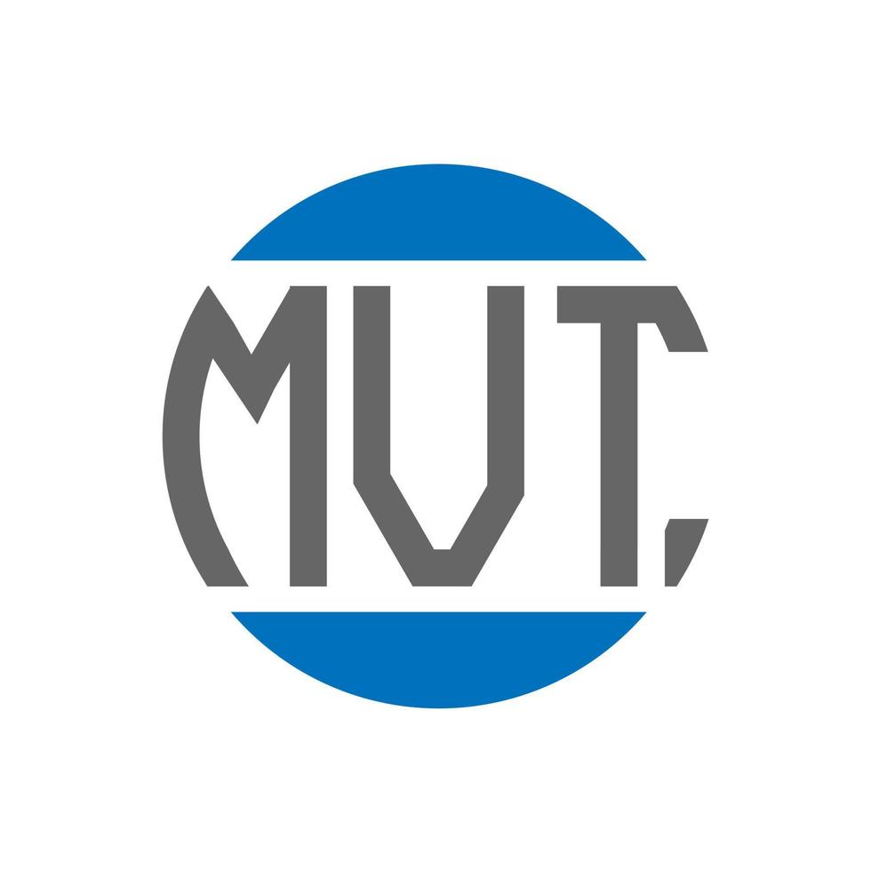 mvt brief logo ontwerp Aan wit achtergrond. mvt creatief initialen cirkel logo concept. mvt brief ontwerp. vector