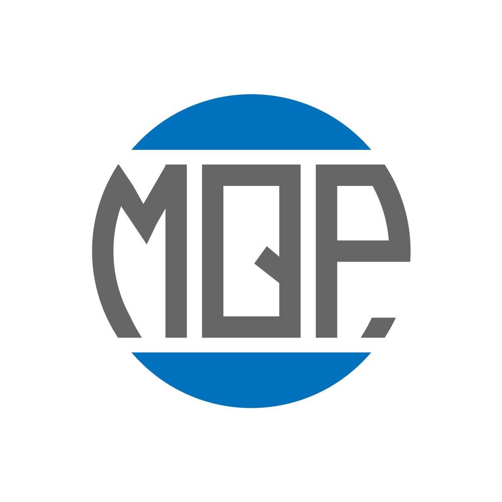 mqp brief logo ontwerp Aan wit achtergrond. mqp creatief initialen cirkel logo concept. mqp brief ontwerp. vector