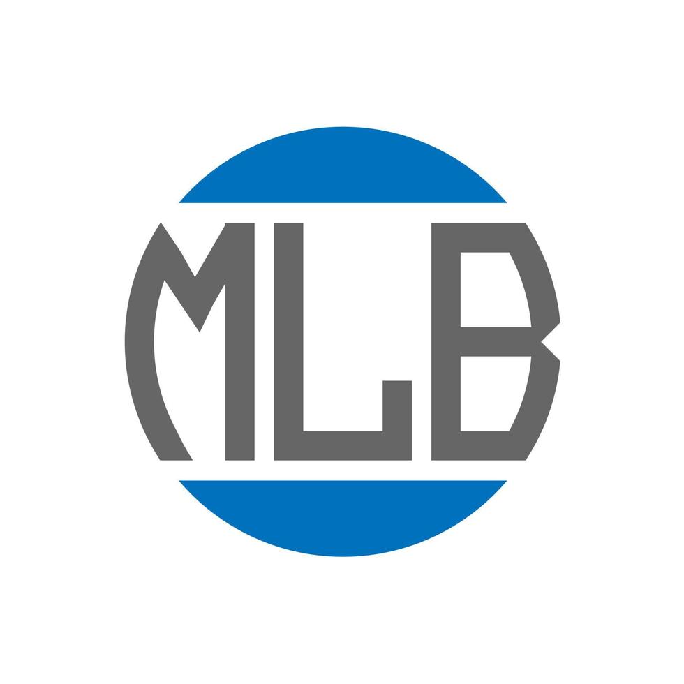 mlb brief logo ontwerp Aan wit achtergrond. mlb creatief initialen cirkel logo concept. mlb brief ontwerp. vector