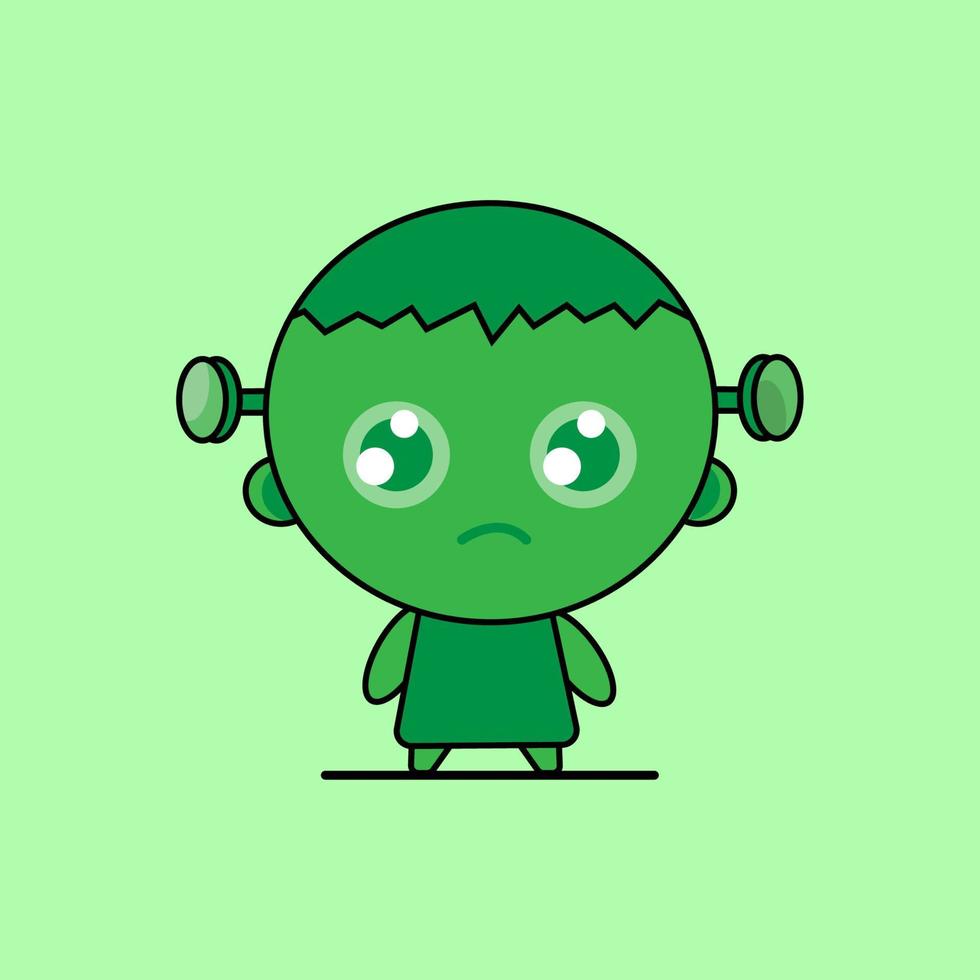 schattig groen monster tekenfilm bril vector icoon illustratie. monster icoon concept geïsoleerd premie vector. vlak tekenfilm stijl vrij vector vrij vector