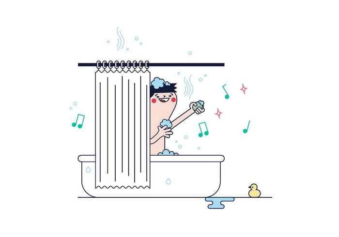 Gratis Douche Vector