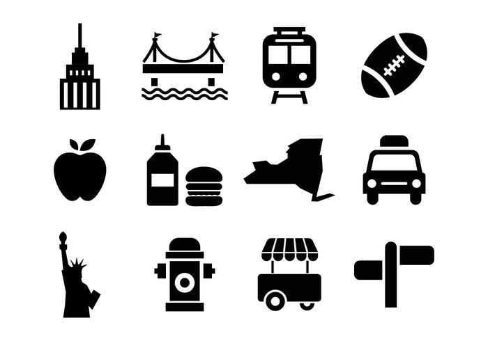 Gratis New York Pictogrammen Vector