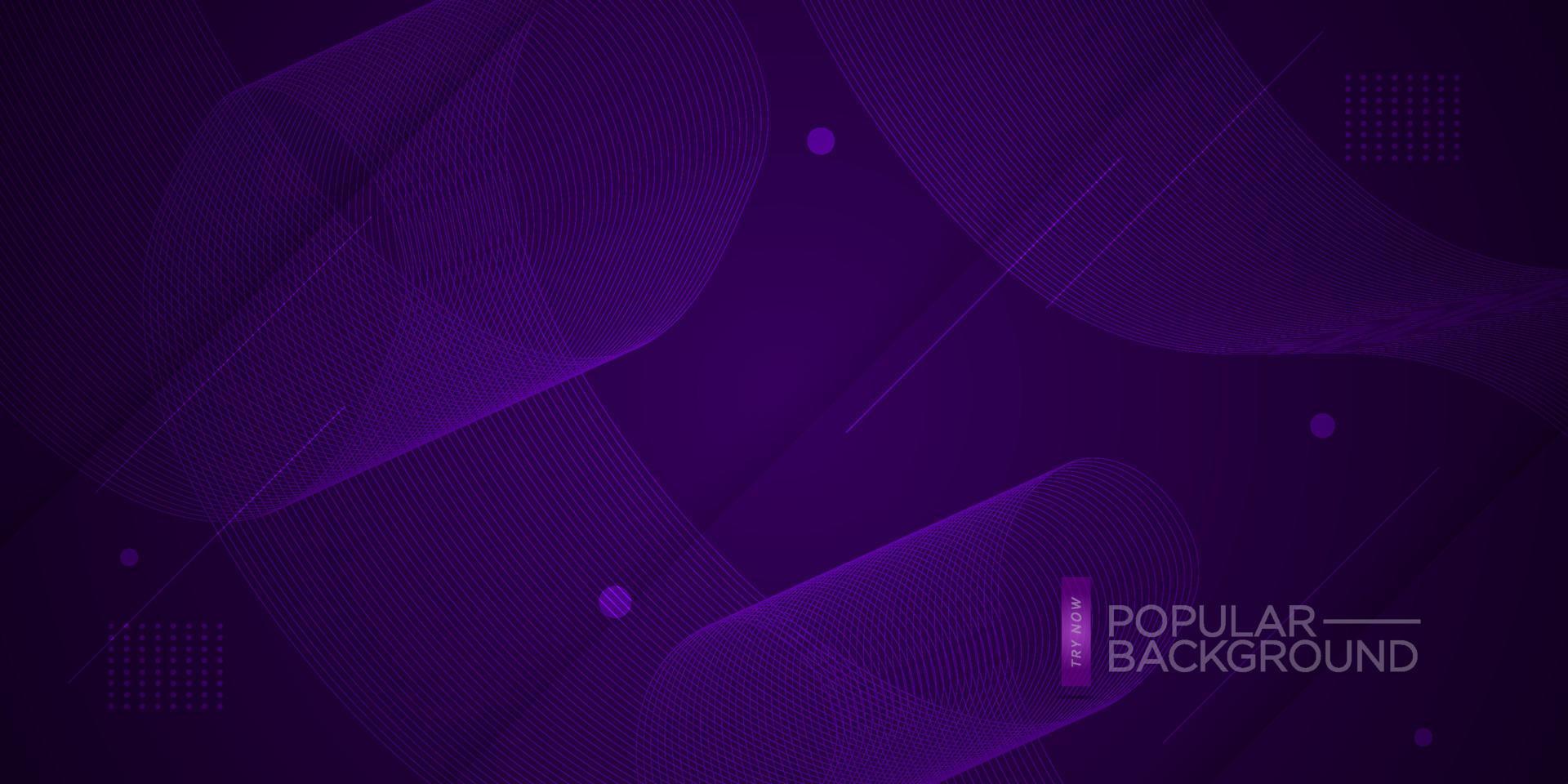 modern abstract donker Purper met mengsel lijnen helling achtergrond. gemakkelijk patroon voor Scherm Product advertentie website sjabloon behang poster. eps10 vector