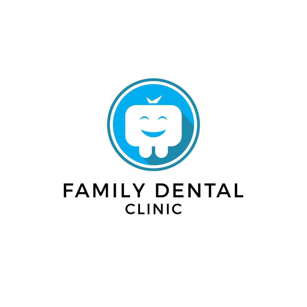 familie tandheelkundig logo inspiraties, gezond mond logo sjabloon vector