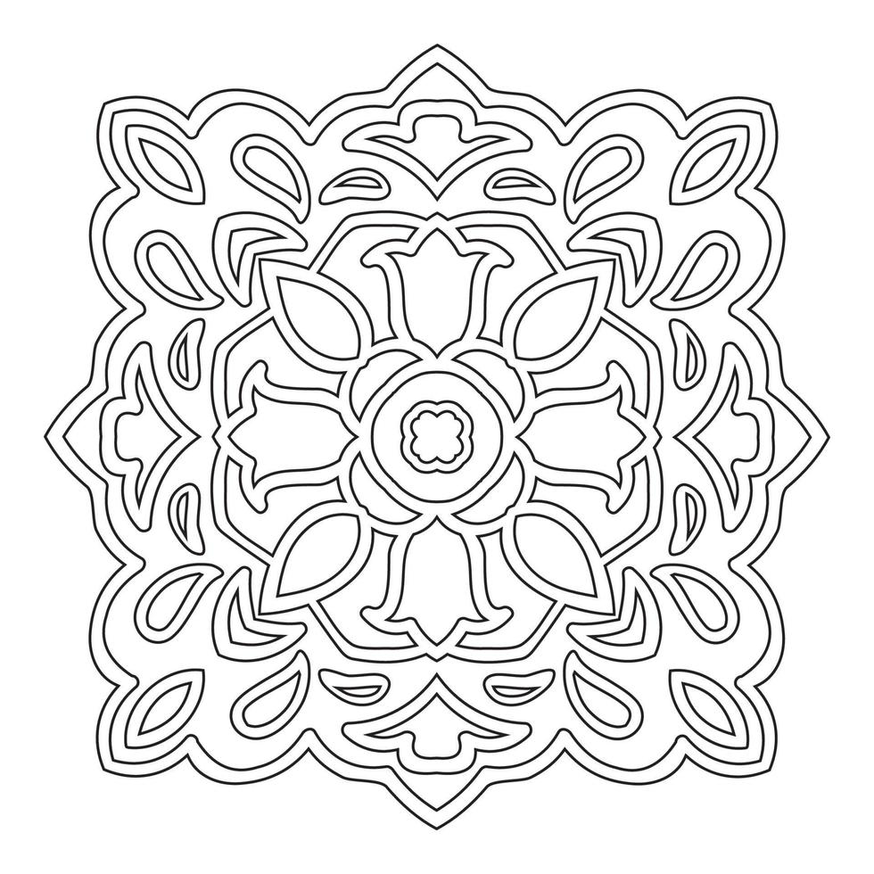 circulaire patroon. Islamitisch etnisch ornament voor pottenbakkerij, tegels, textiel, tatoeages vector