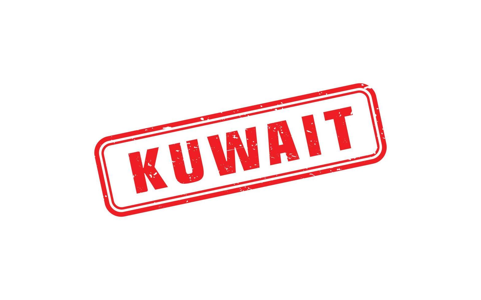 Koeweit postzegel rubber met grunge stijl Aan wit achtergrond vector
