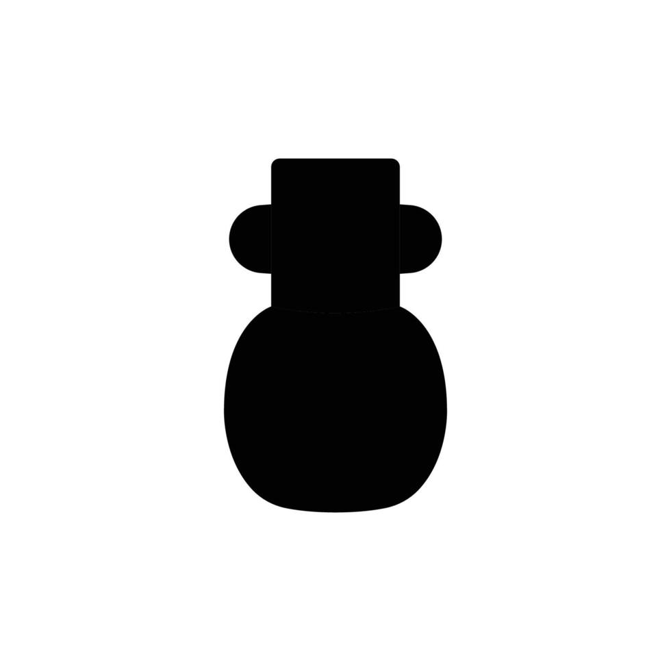 keramisch vaas silhouet. zwart en wit icoon ontwerp elementen Aan geïsoleerd wit achtergrond vector
