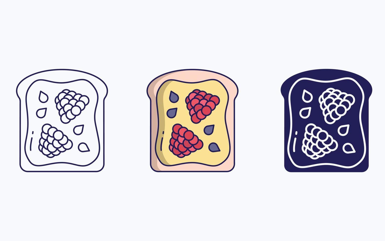 geroosterd brood illustratie icoon vector