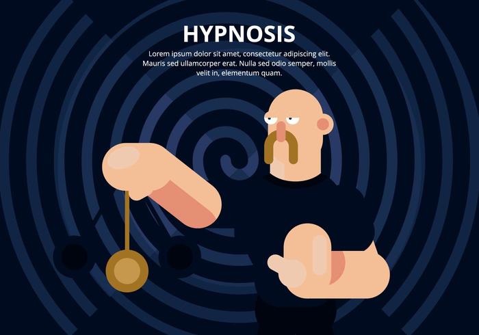 Illustratie van de hypnose vector