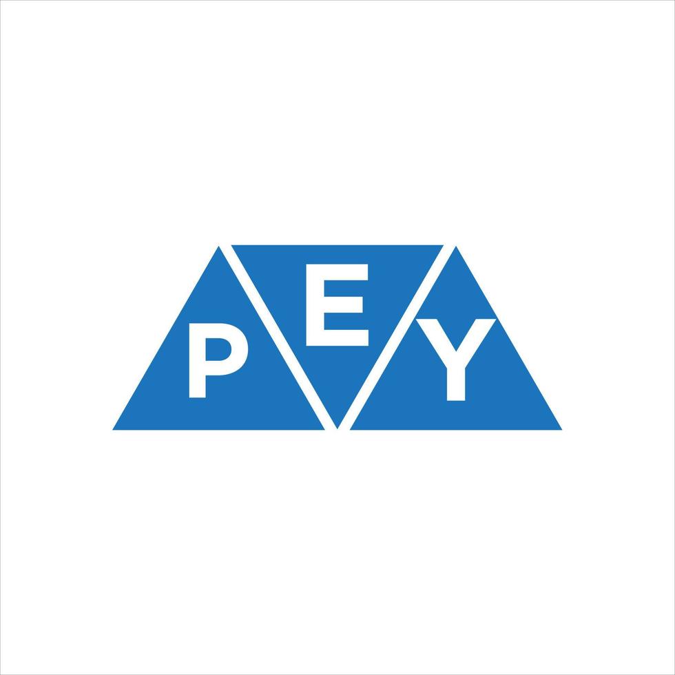 epy driehoek vorm logo ontwerp Aan wit achtergrond. epy creatief initialen brief logo concept. vector