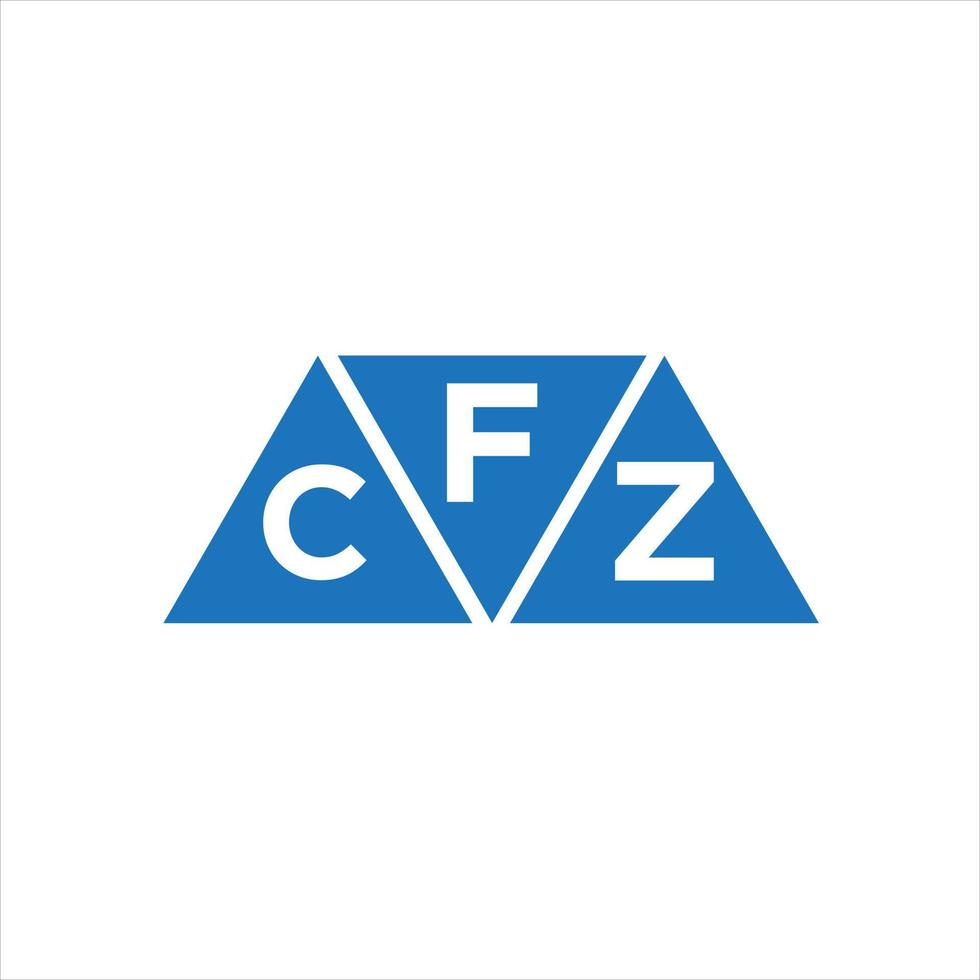 fcz driehoek vorm logo ontwerp Aan wit achtergrond. fcz creatief initialen brief logo concept. vector