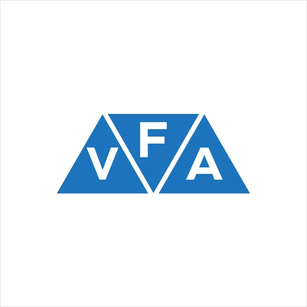 fva driehoek vorm logo ontwerp Aan wit achtergrond. fva creatief initialen brief logo concept. vector