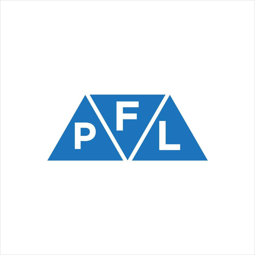 fpl driehoek vorm logo ontwerp Aan wit achtergrond. fpl creatief initialen brief logo concept. vector