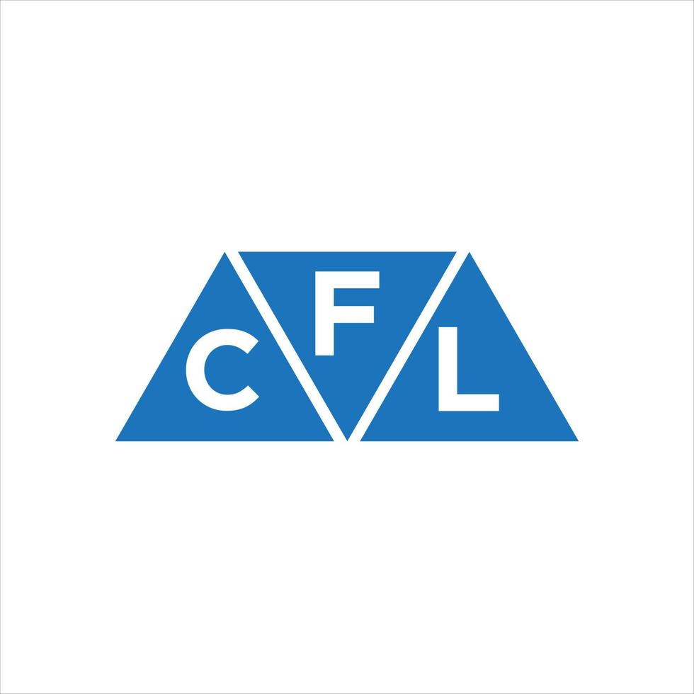 fcl driehoek vorm logo ontwerp Aan wit achtergrond. fcl creatief initialen brief logo concept. vector