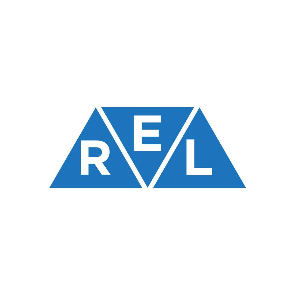 erl driehoek vorm logo ontwerp Aan wit achtergrond. erl creatief initialen brief logo concept. vector