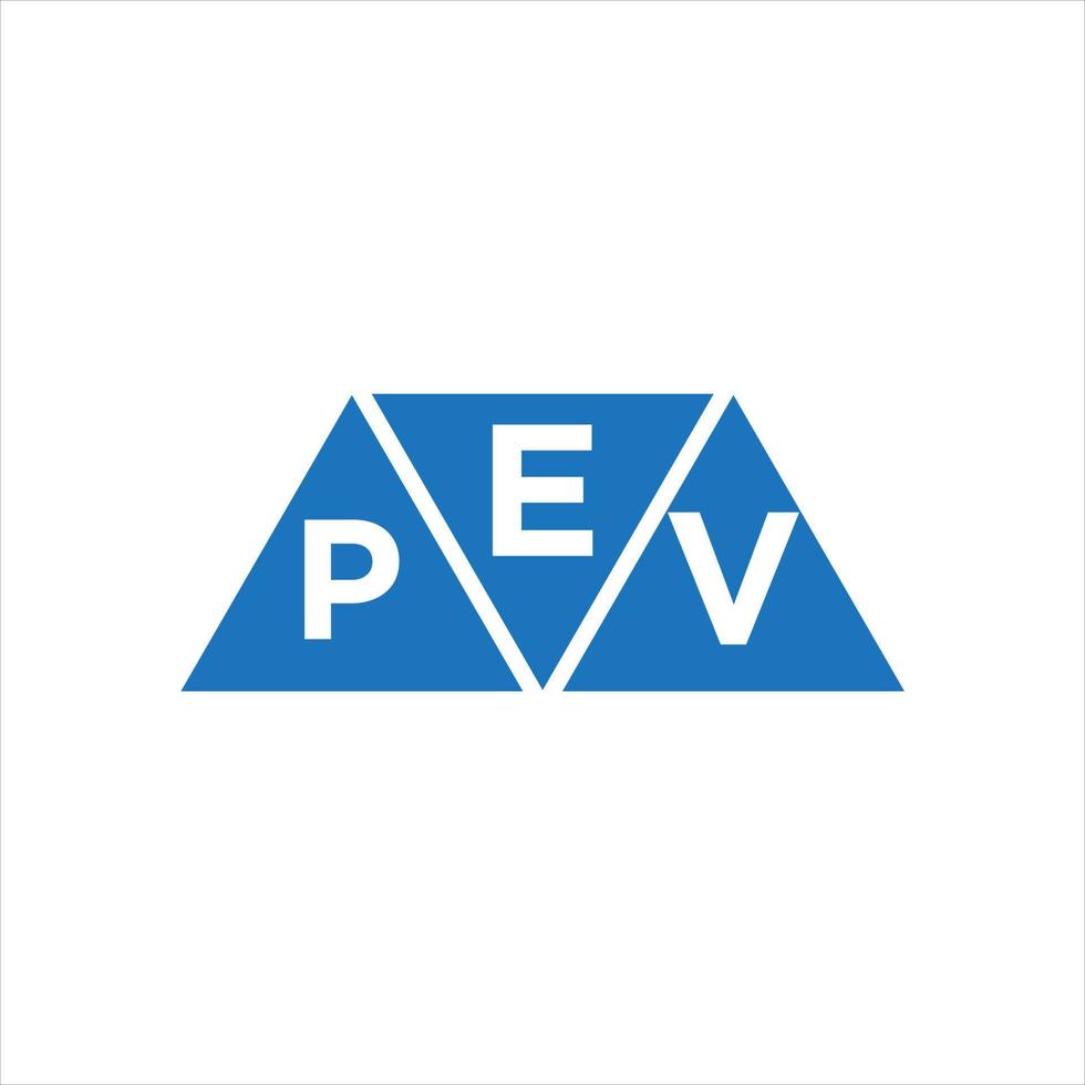 epv driehoek vorm logo ontwerp Aan wit achtergrond. epv creatief initialen brief logo concept. vector