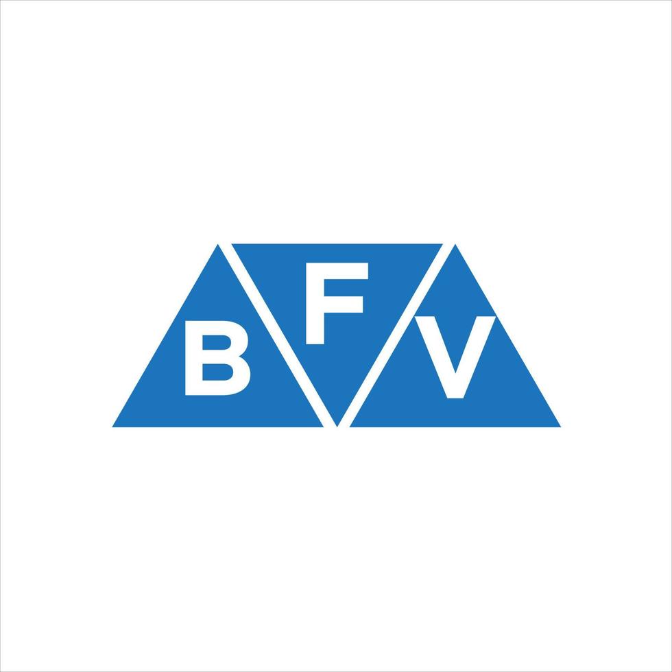 fbv driehoek vorm logo ontwerp Aan wit achtergrond. fbv creatief initialen brief logo concept.fbv driehoek vorm logo ontwerp Aan wit achtergrond. fbv creatief initialen brief logo concept. vector