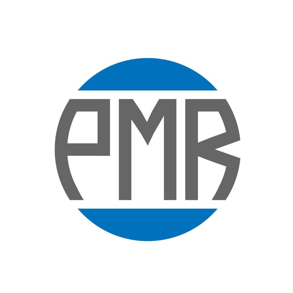 pmr brief logo ontwerp Aan wit achtergrond. pmr creatief initialen cirkel logo concept. pmr brief ontwerp. vector