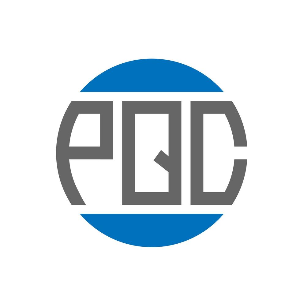 pqc brief logo ontwerp Aan wit achtergrond. pqc creatief initialen cirkel logo concept. pqc brief ontwerp. vector
