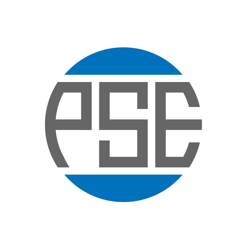 pse brief logo ontwerp Aan wit achtergrond. pse creatief initialen cirkel logo concept. pse brief ontwerp. vector