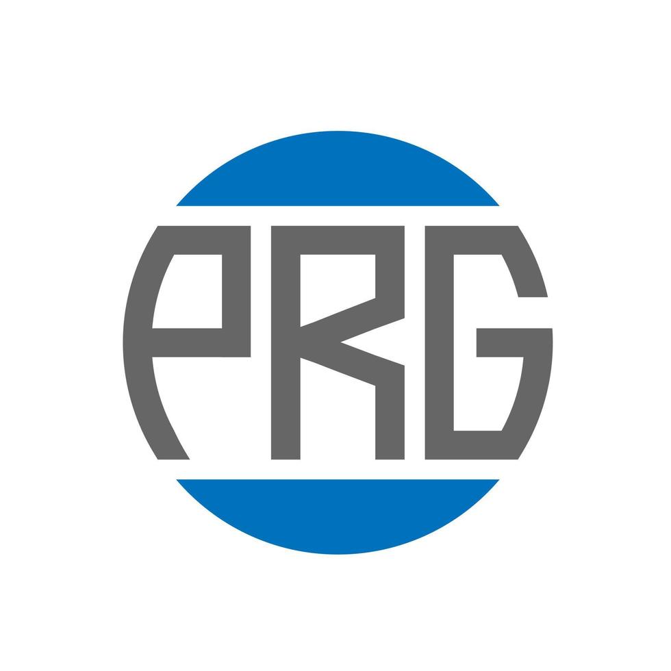 prg brief logo ontwerp Aan wit achtergrond. prg creatief initialen cirkel logo concept. prg brief ontwerp. vector