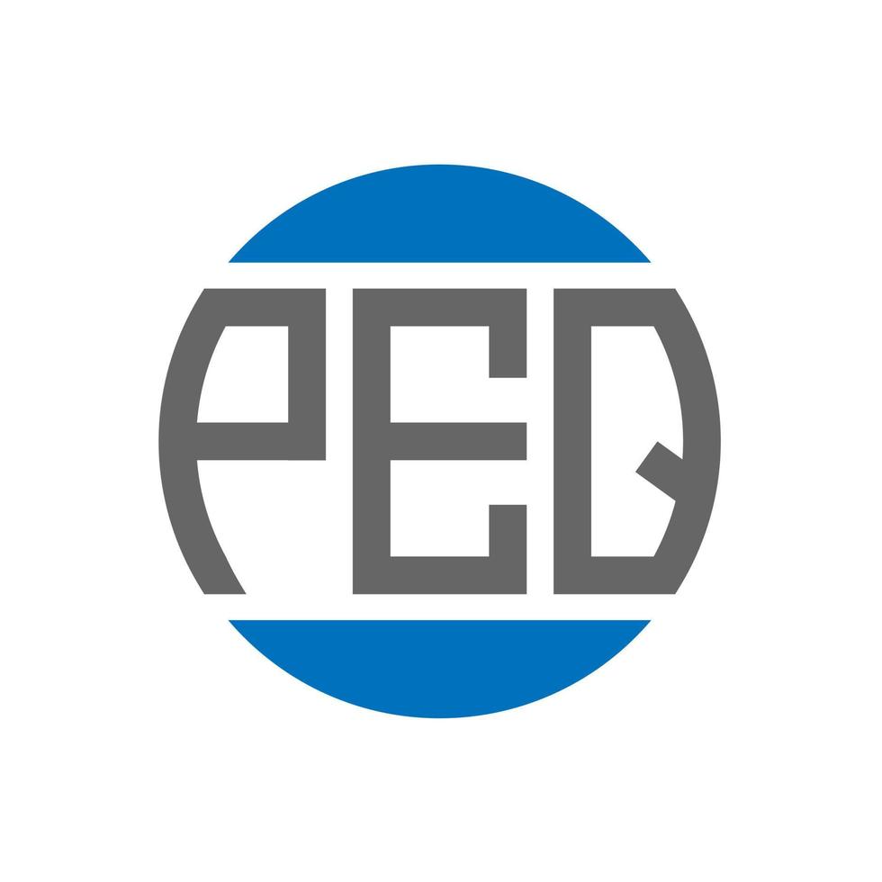 peq brief logo ontwerp Aan wit achtergrond. peq creatief initialen cirkel logo concept. peq brief ontwerp. vector