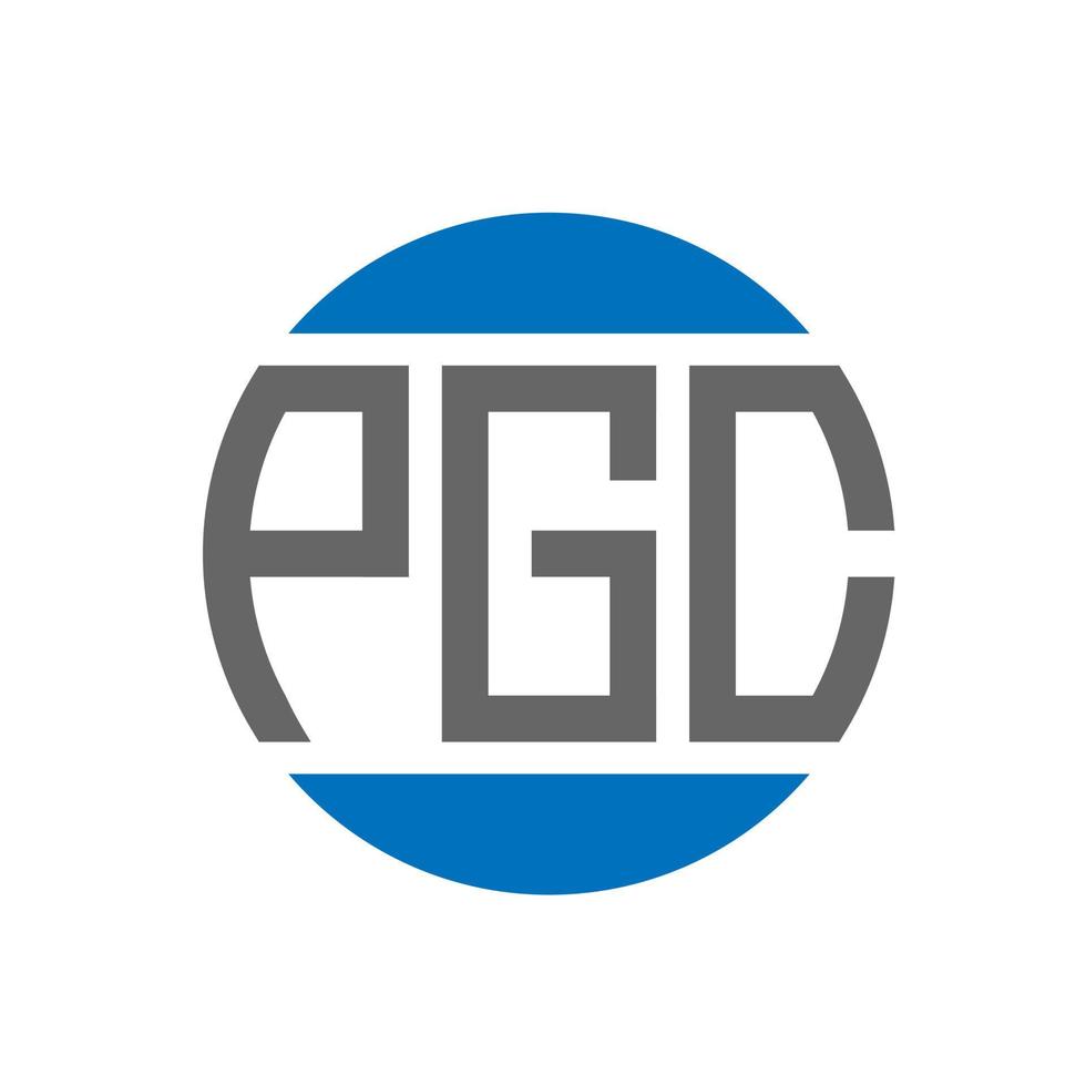 pgc brief logo ontwerp Aan wit achtergrond. pgc creatief initialen cirkel logo concept. pgc brief ontwerp. vector