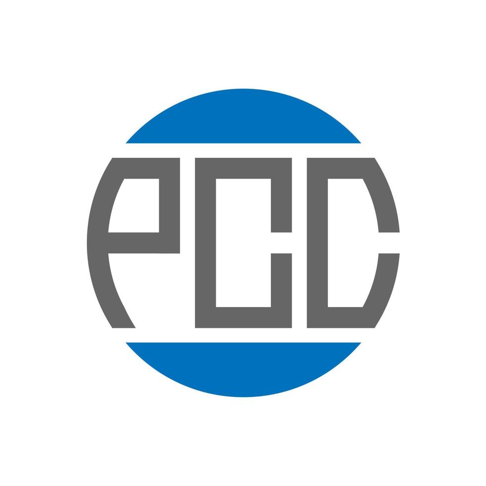 pcc brief logo ontwerp Aan wit achtergrond. pcc creatief initialen cirkel logo concept. pcc brief ontwerp. vector