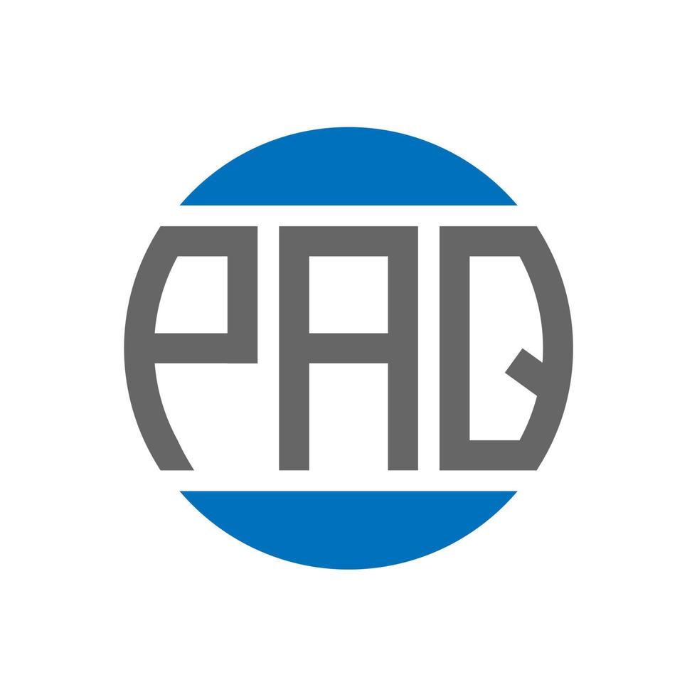 paq brief logo ontwerp Aan wit achtergrond. paq creatief initialen cirkel logo concept. paq brief ontwerp. vector