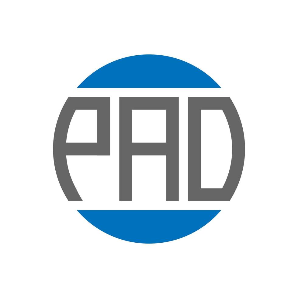 pao brief logo ontwerp Aan wit achtergrond. pao creatief initialen cirkel logo concept. pao brief ontwerp. vector