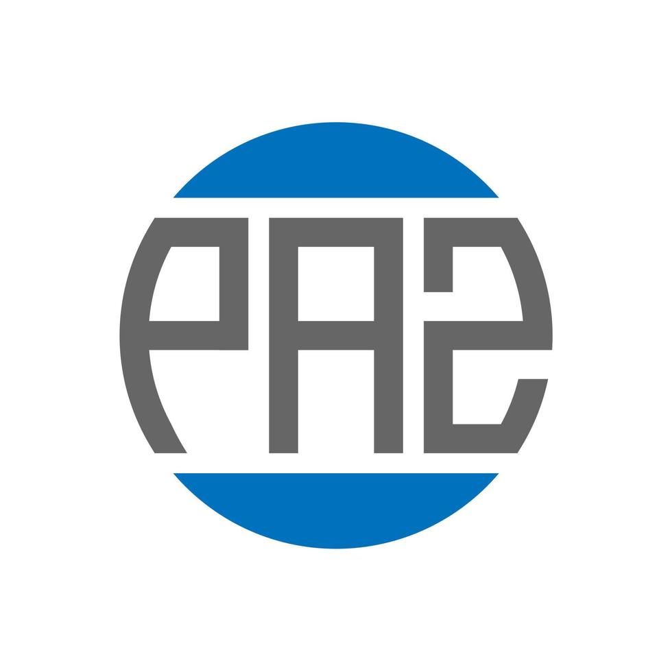 paz brief logo ontwerp Aan wit achtergrond. paz creatief initialen cirkel logo concept. paz brief ontwerp. vector