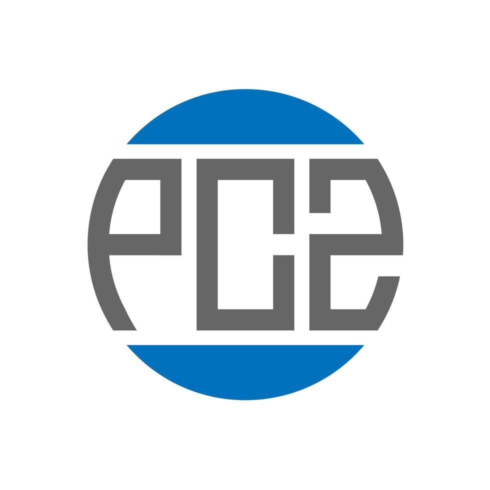 pcz brief logo ontwerp Aan wit achtergrond. pcz creatief initialen cirkel logo concept. pcz brief ontwerp. vector