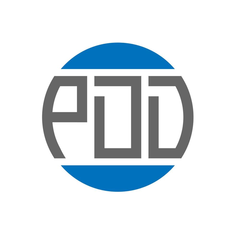 pdd brief logo ontwerp Aan wit achtergrond. pdd creatief initialen cirkel logo concept. pdd brief ontwerp. vector