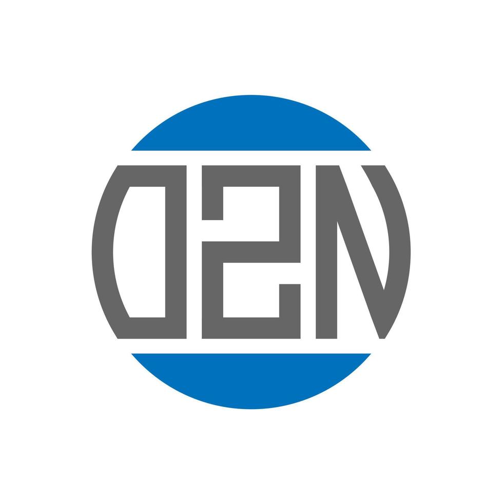 ozn brief logo ontwerp Aan wit achtergrond. ozn creatief initialen cirkel logo concept. ozn brief ontwerp. vector