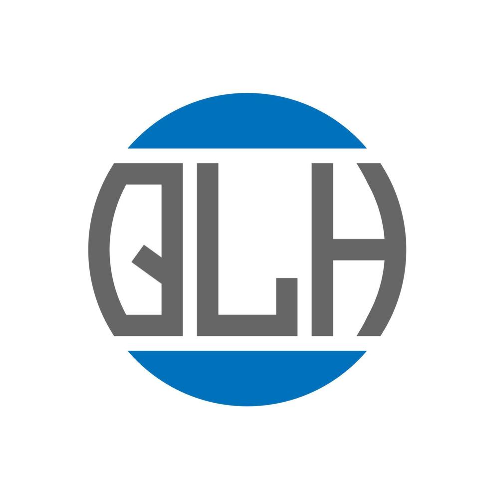 qlh brief logo ontwerp Aan wit achtergrond. qlh creatief initialen cirkel logo concept. qlh brief ontwerp. vector