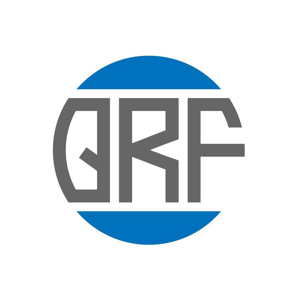 qrf brief logo ontwerp Aan wit achtergrond. qrf creatief initialen cirkel logo concept. qrf brief ontwerp. vector