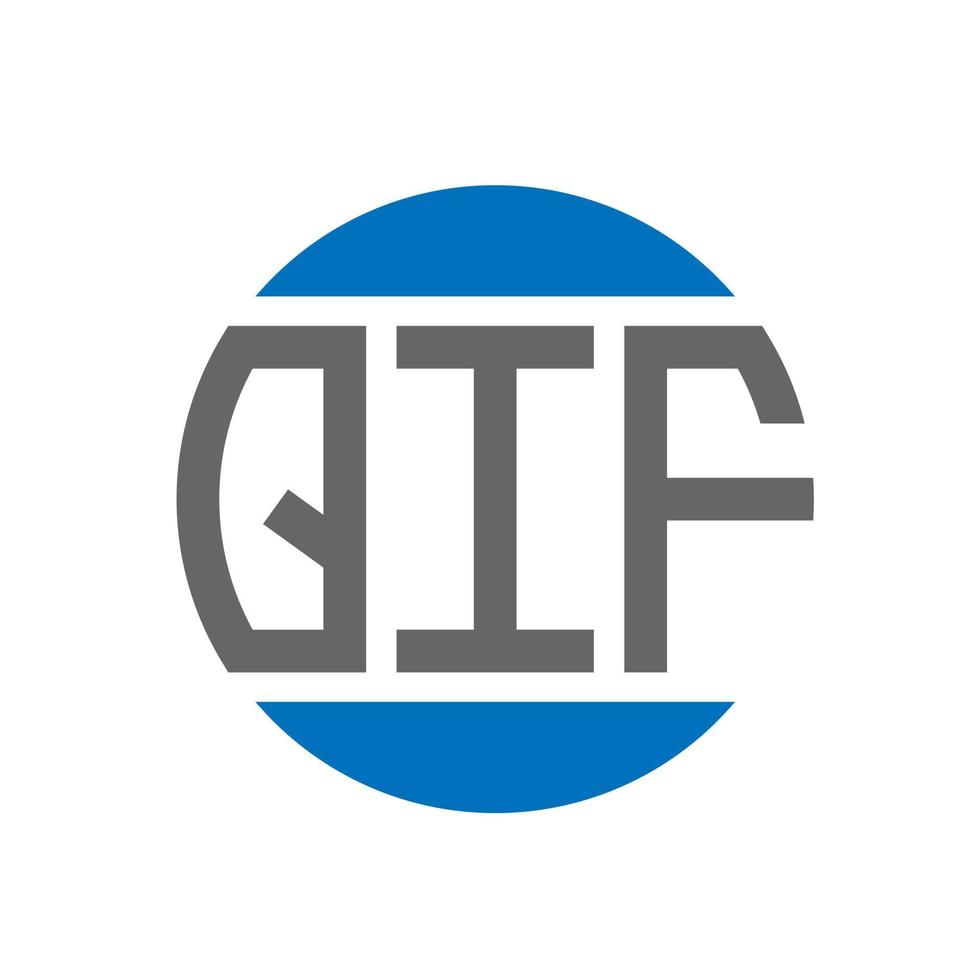 qif brief logo ontwerp Aan wit achtergrond. qif creatief initialen cirkel logo concept. qif brief ontwerp. vector