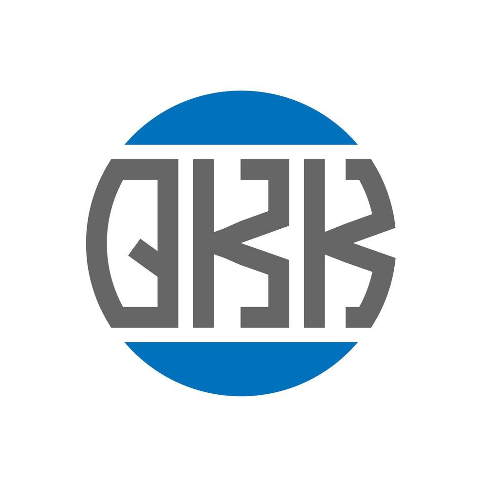 qkk brief logo ontwerp Aan wit achtergrond. qkk creatief initialen cirkel logo concept. qkk brief ontwerp. vector