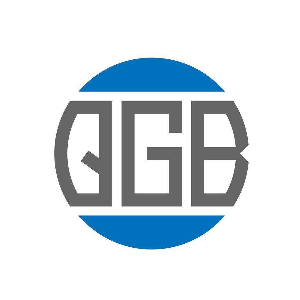 qgb brief logo ontwerp Aan wit achtergrond. qgb creatief initialen cirkel logo concept. qgb brief ontwerp. vector